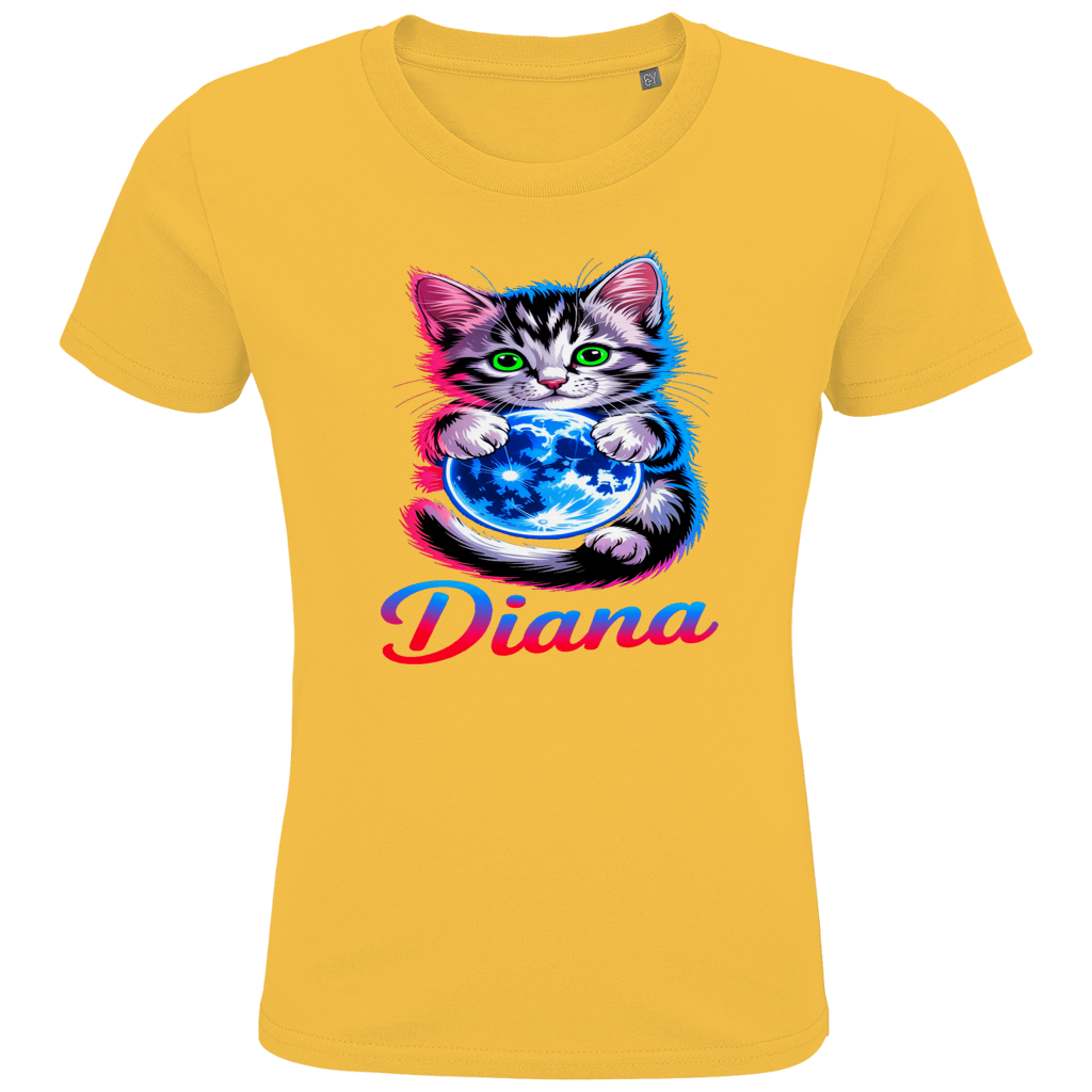 Kids Premium Bio T-Shirt Katze Diana