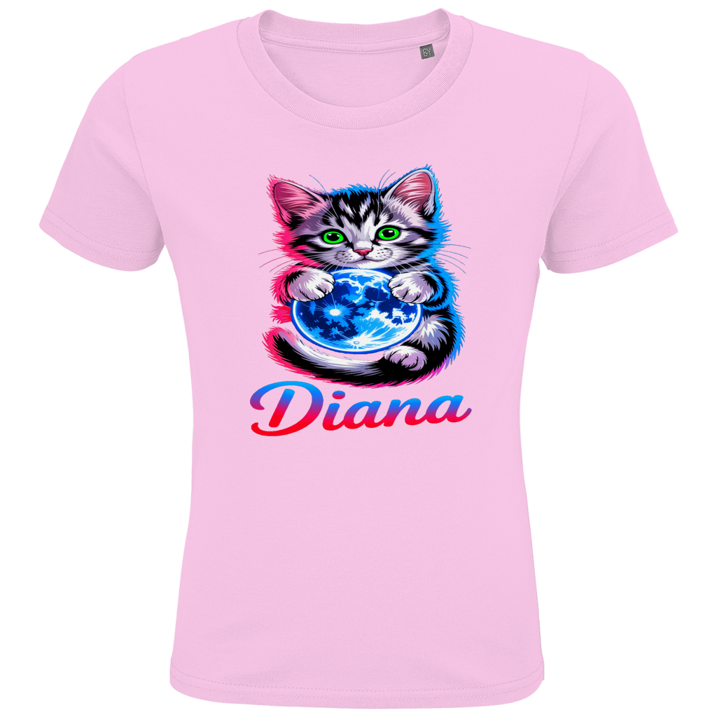 Kids Premium Bio T-Shirt Katze Diana