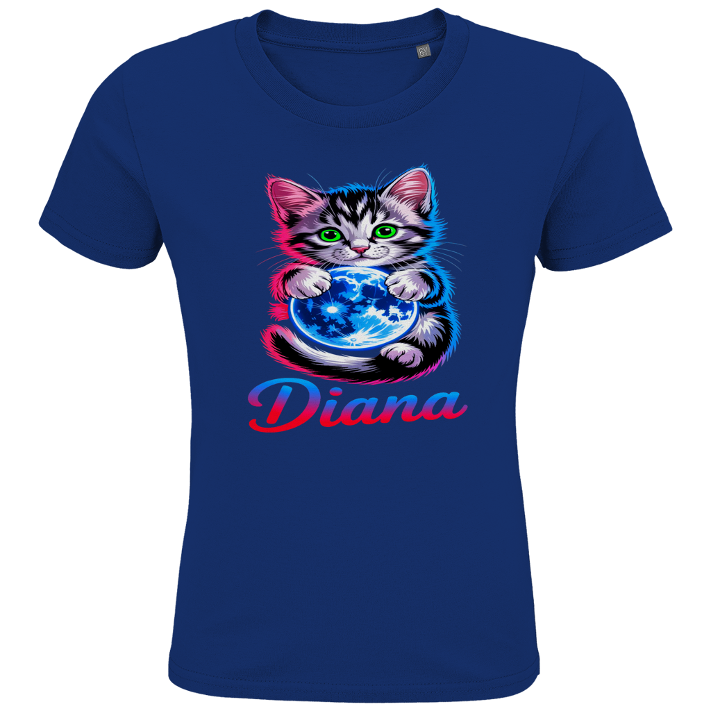 Kids Premium Bio T-Shirt Katze Diana