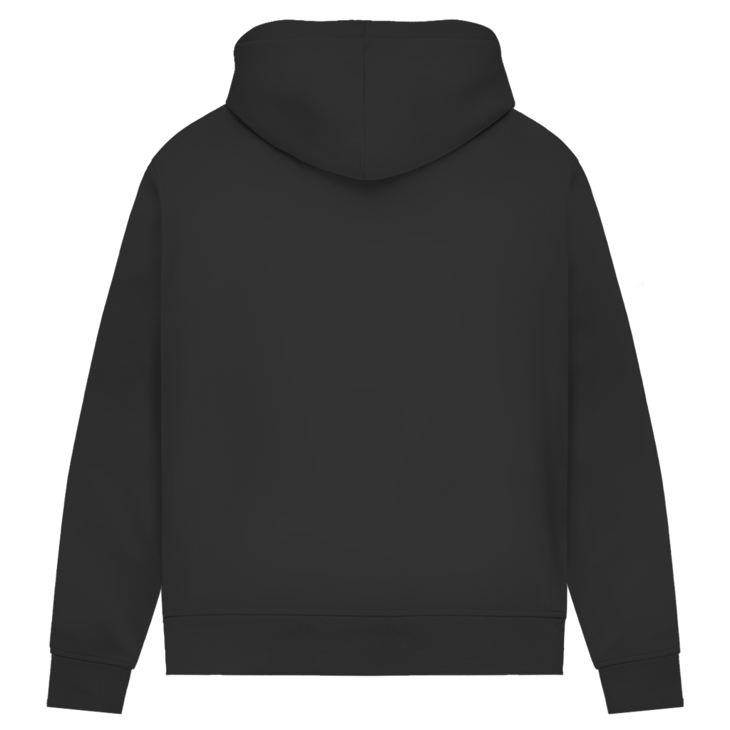 Damen Premium Bio Hoodie Skull with green Glasses
