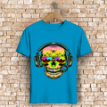 Herren Premium Bio T-Shirt Skull Musik