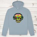 Herren Premium Bio Hoodie Skull Musik