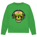 Herren Premium Bio Sweatshirt Skull Musik