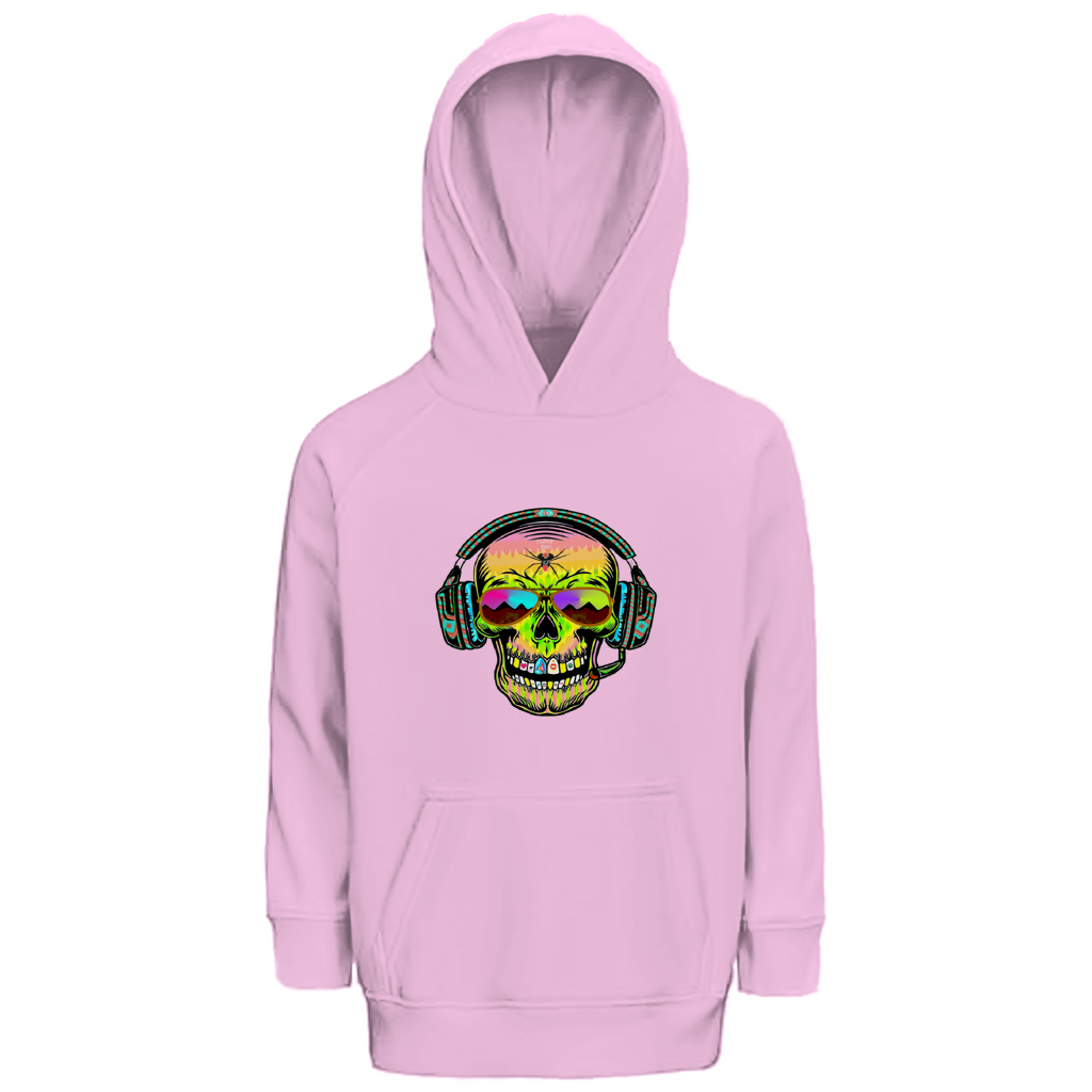 Kinder Premium Bio Hoodie Skull Musik
