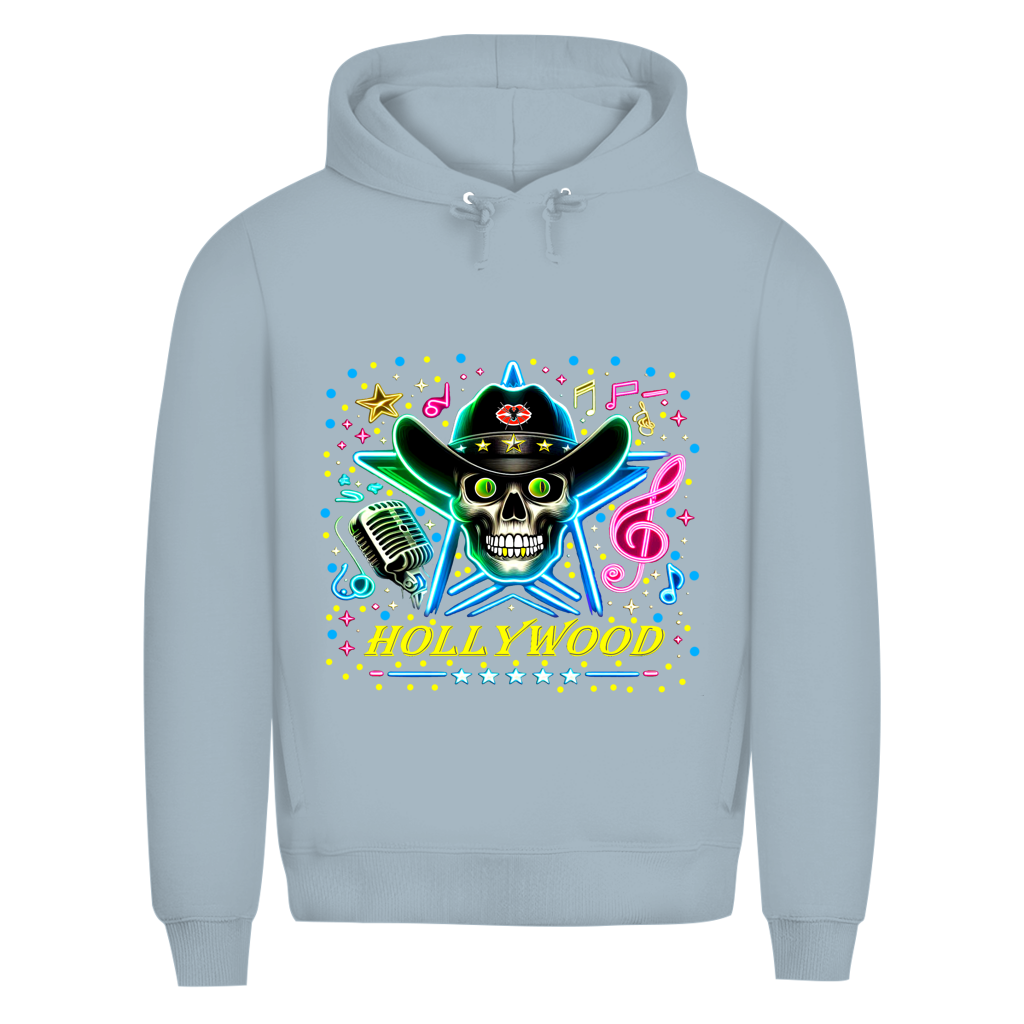 Herren Premium Bio Hoodie Superstar Skull Hollywood