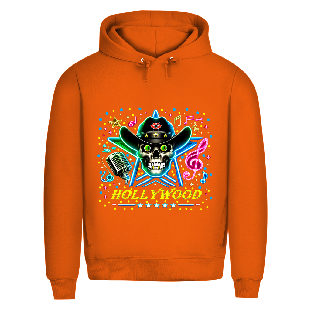 Herren Premium Bio Hoodie Superstar Skull Hollywood