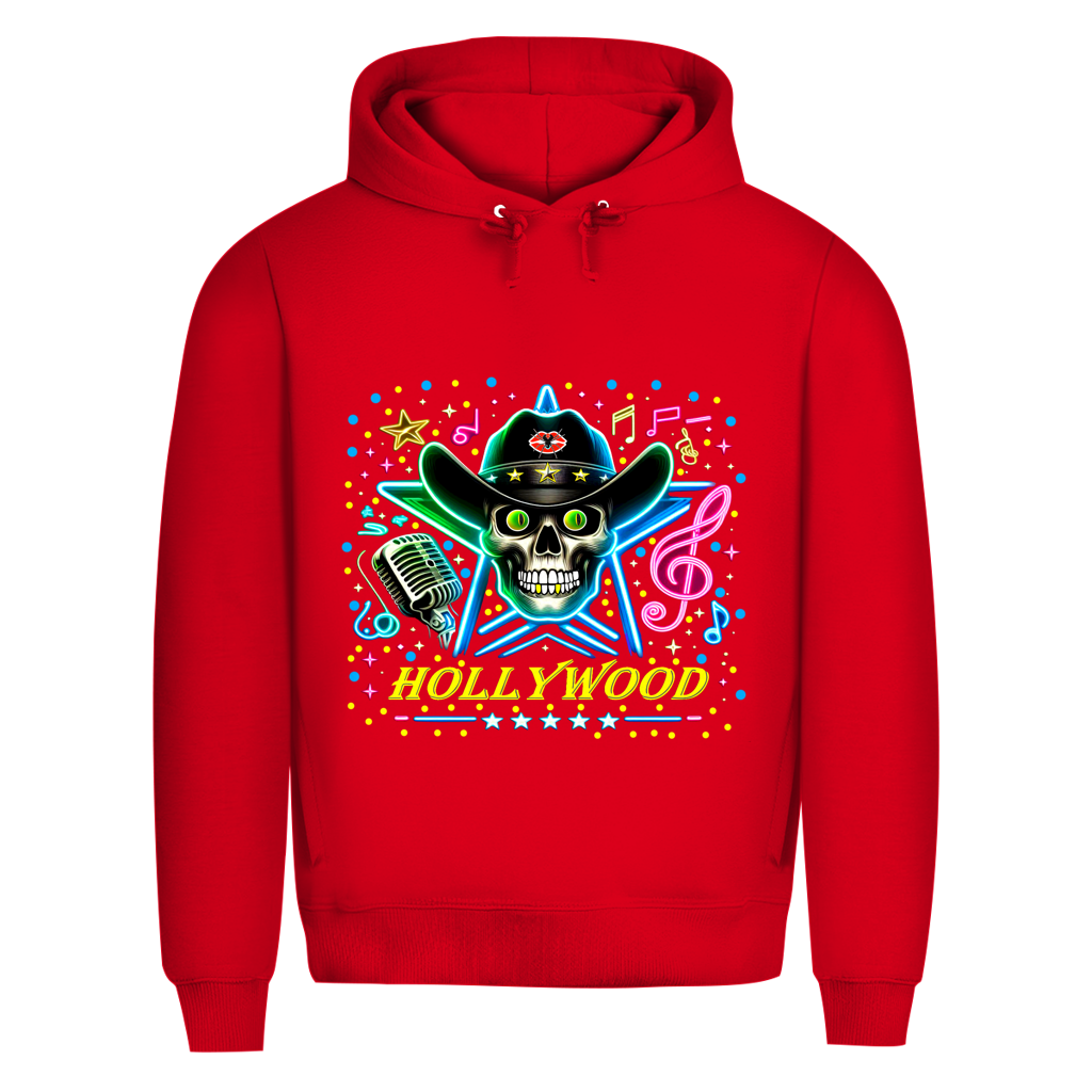 Herren Premium Bio Hoodie Superstar Skull Hollywood