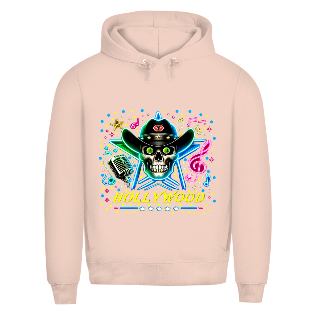 Herren Premium Bio Hoodie Superstar Skull Hollywood