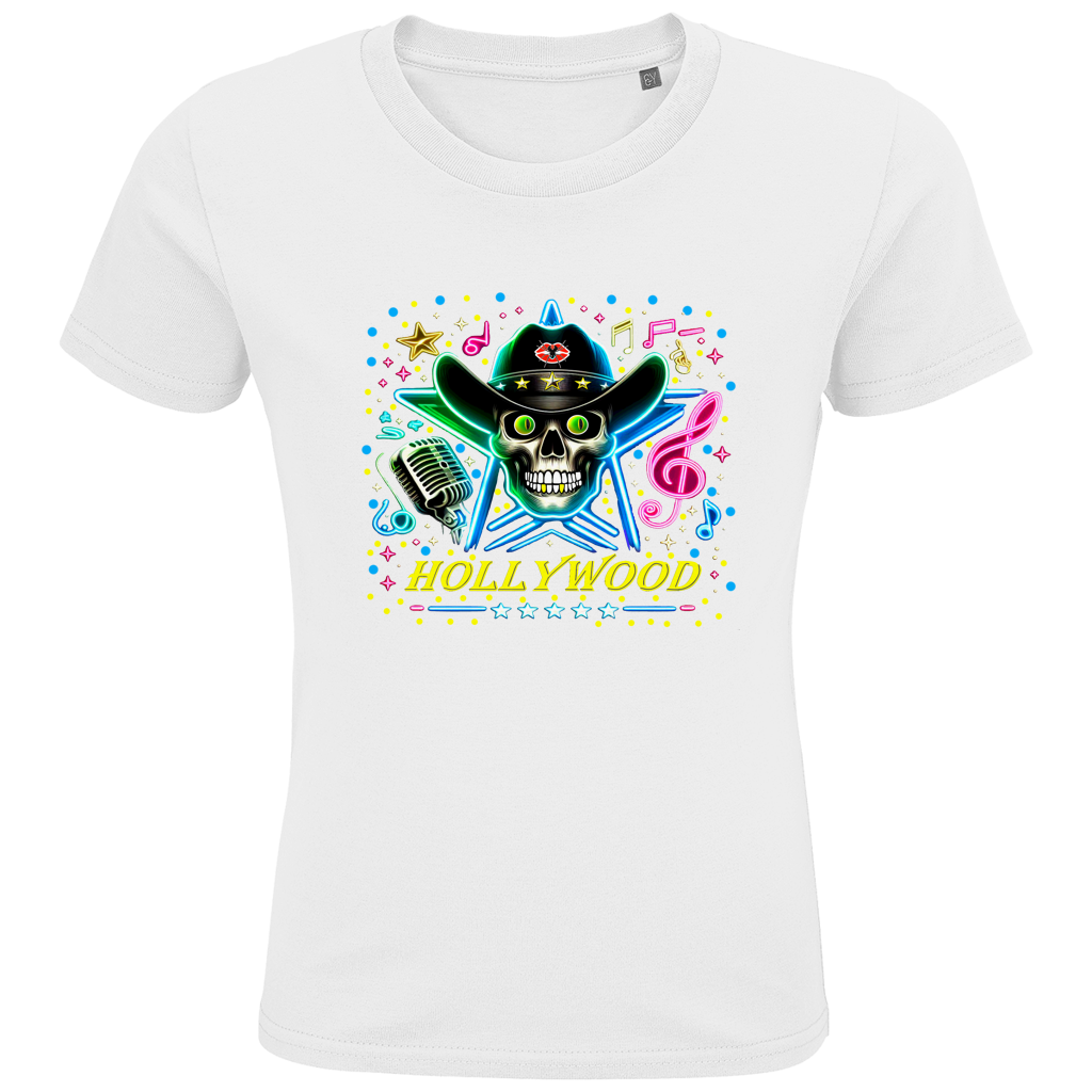 Kids Premium Bio T-Shirt Superstar Skull Hollywood