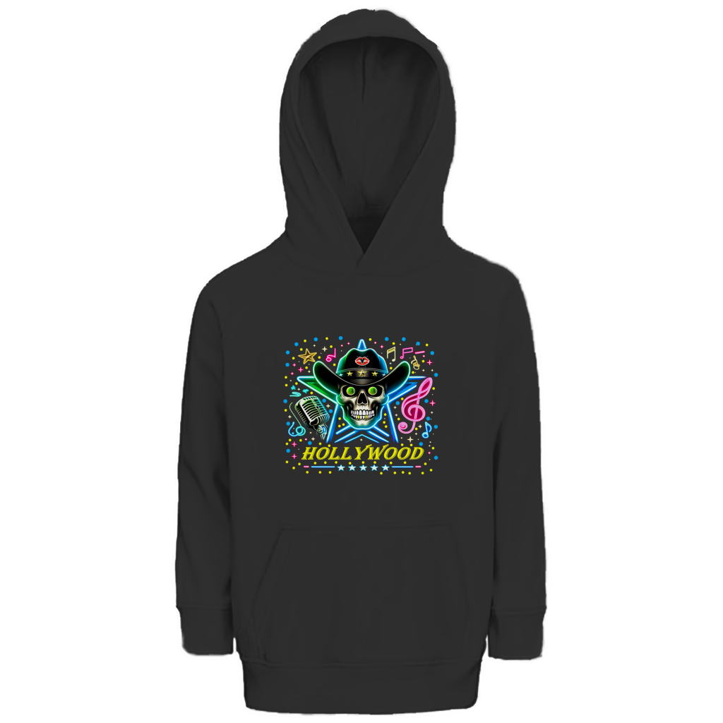 Kinder Premium Bio Hoodie Superstar Skull Hollywood
