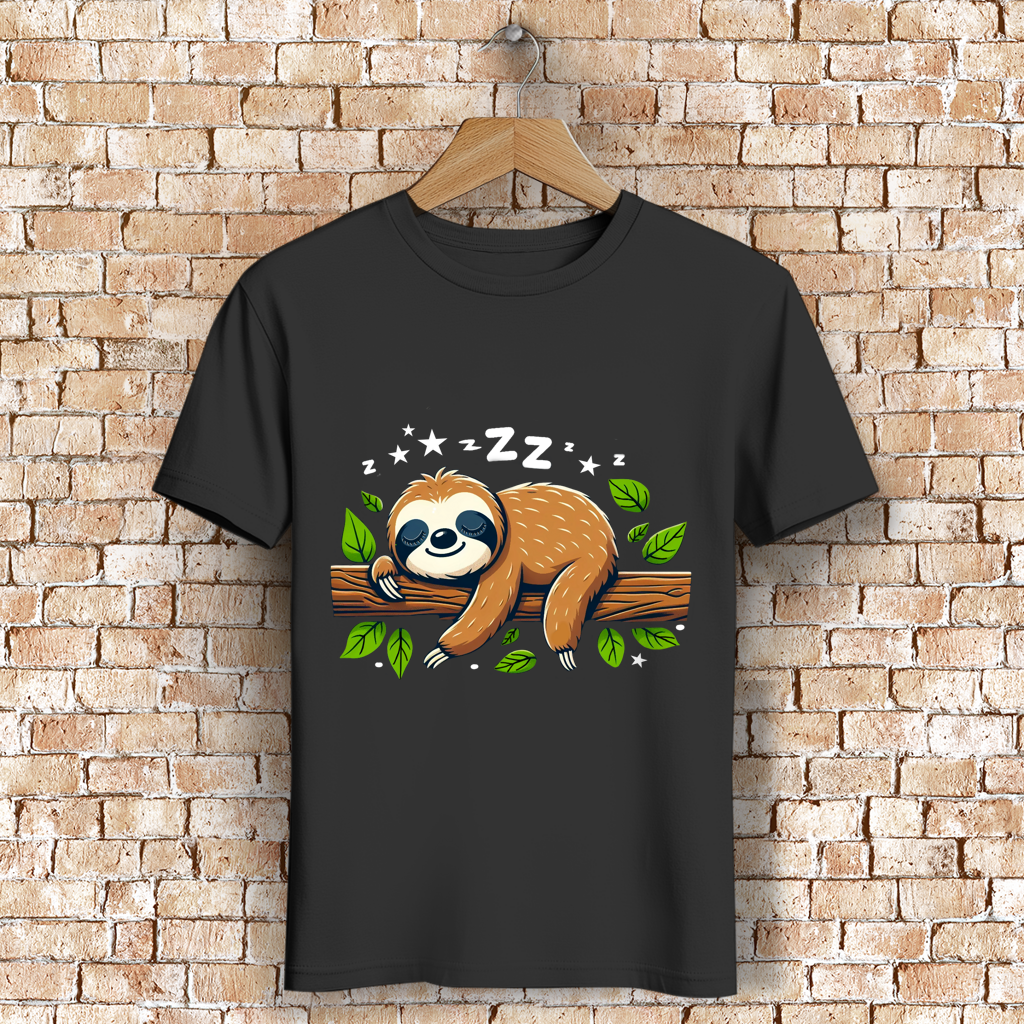 Herren Premium Bio T-Shirt Faultier