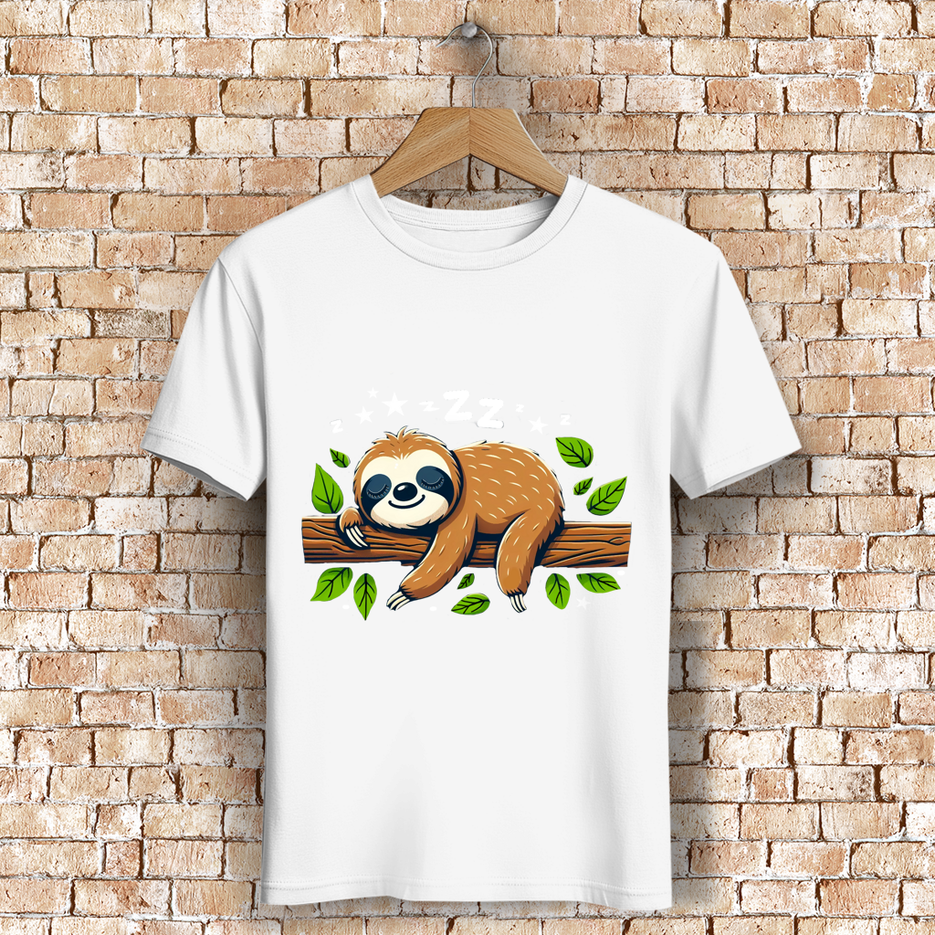 Herren Premium Bio T-Shirt Faultier