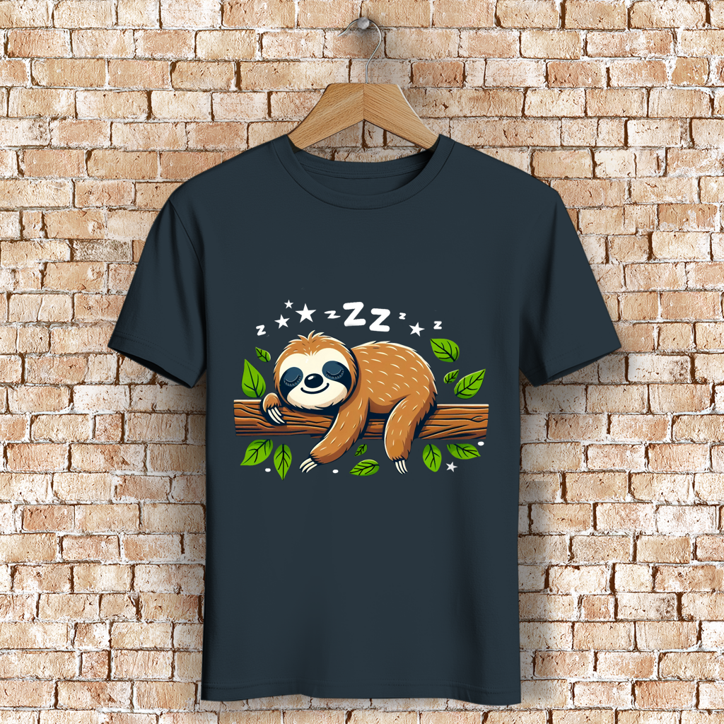 Herren Premium Bio T-Shirt Faultier