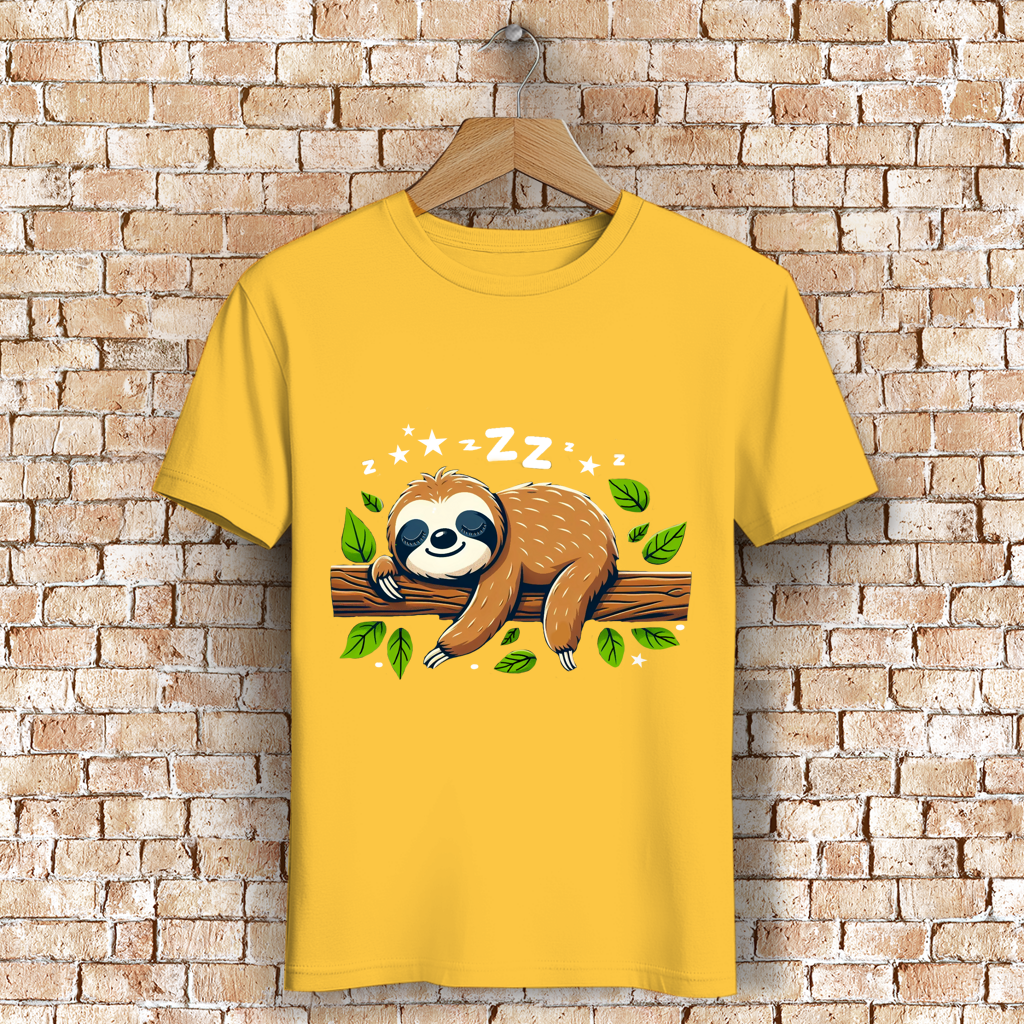 Herren Premium Bio T-Shirt Faultier