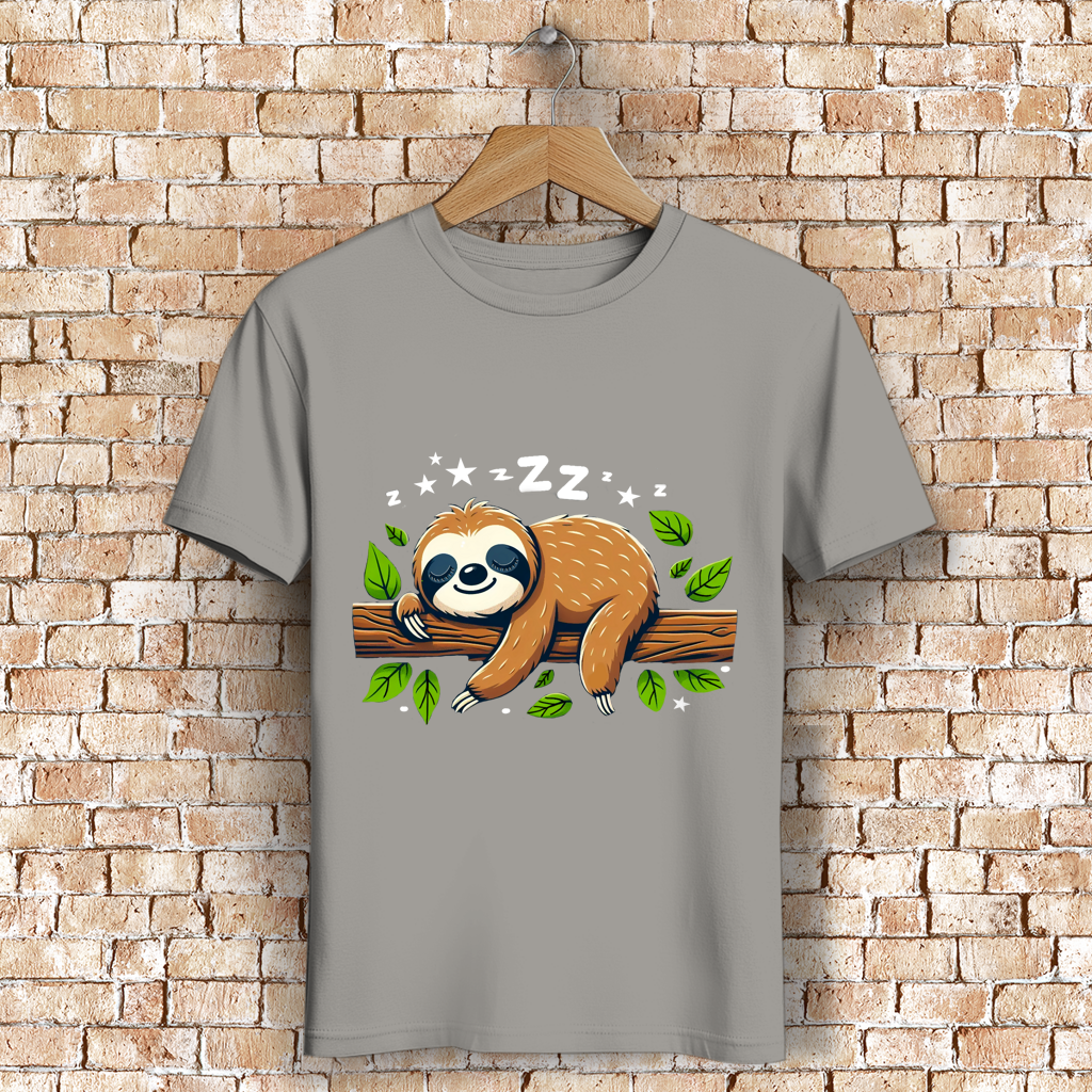 Herren Premium Bio T-Shirt Faultier