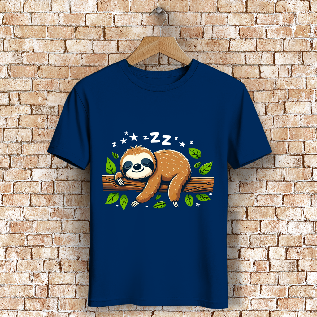 Herren Premium Bio T-Shirt Faultier