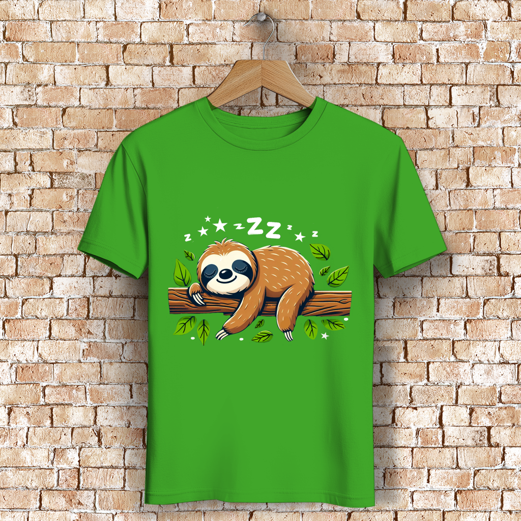 Herren Premium Bio T-Shirt Faultier