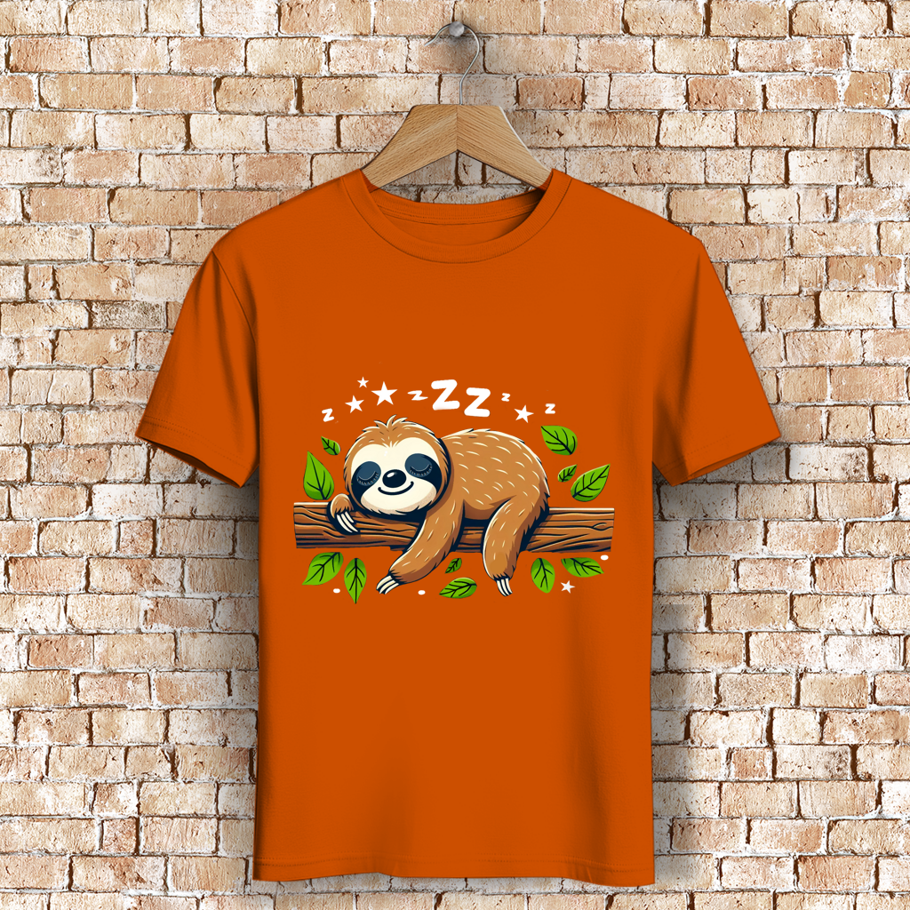 Herren Premium Bio T-Shirt Faultier