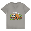 Herren Premium Bio V-Neck T-Shirt Faultier