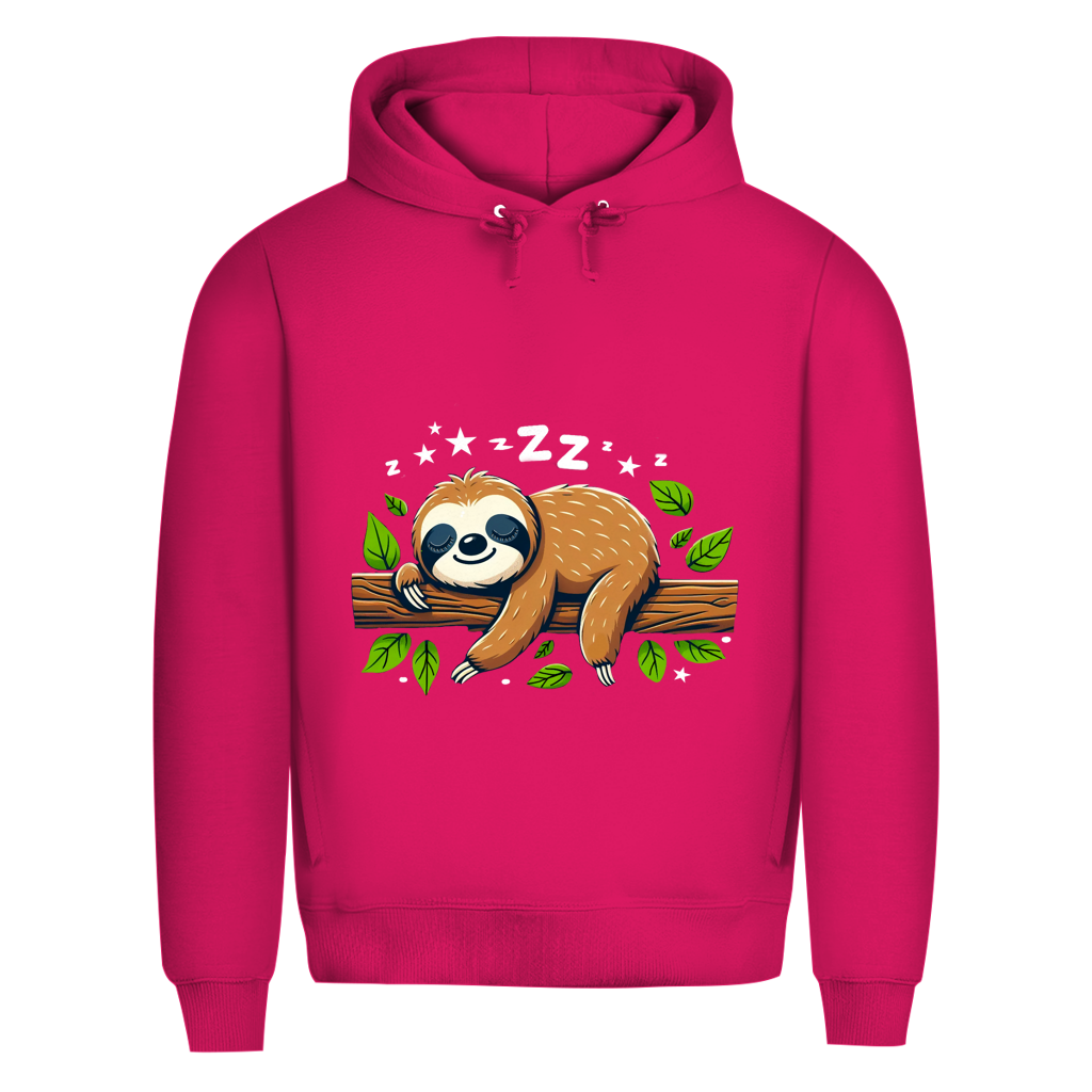 Herren Premium Bio Hoodie Faultier