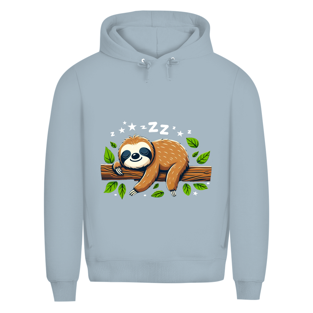 Herren Premium Bio Hoodie Faultier