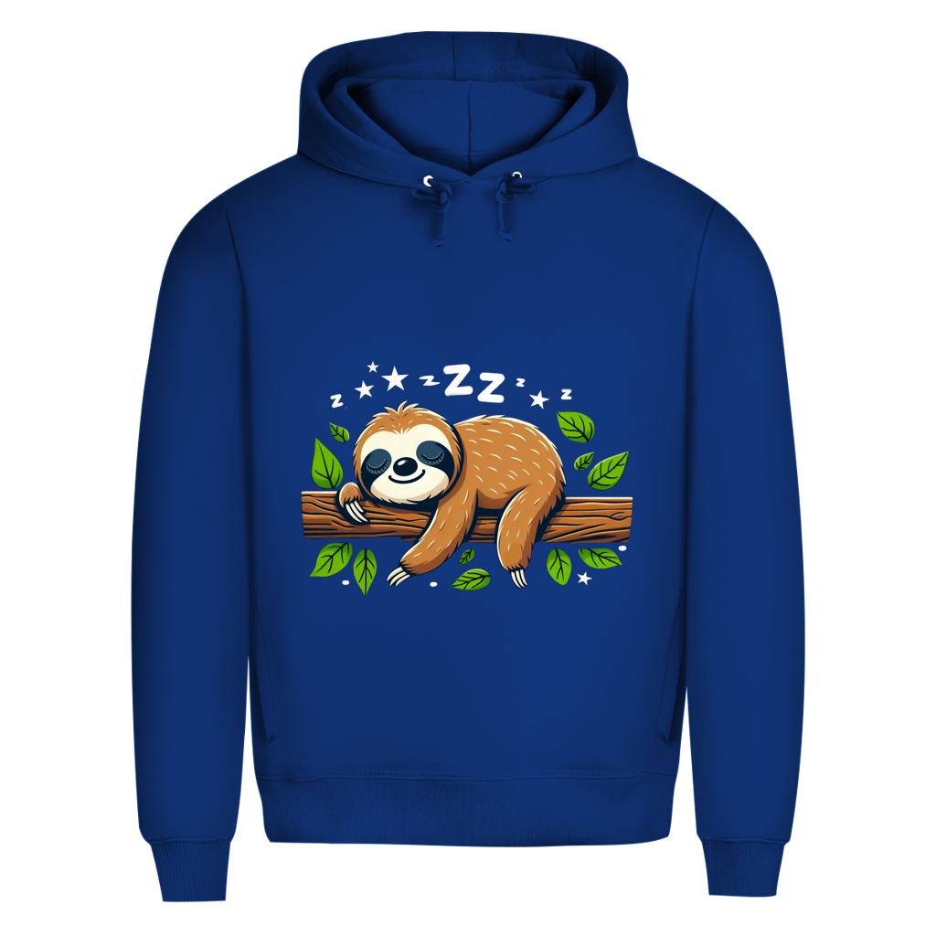 Herren Premium Bio Hoodie Faultier