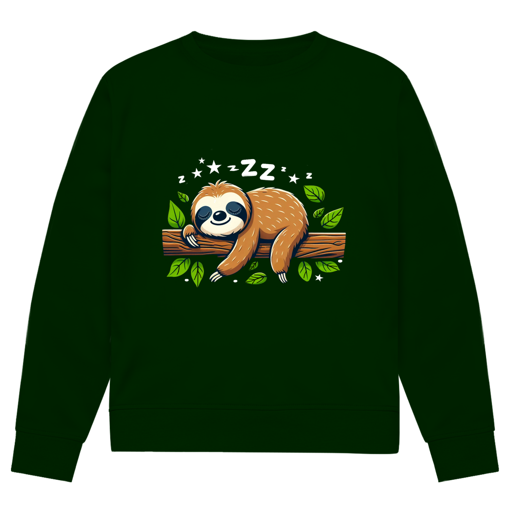 Herren Premium Bio Sweatshirt Faultier