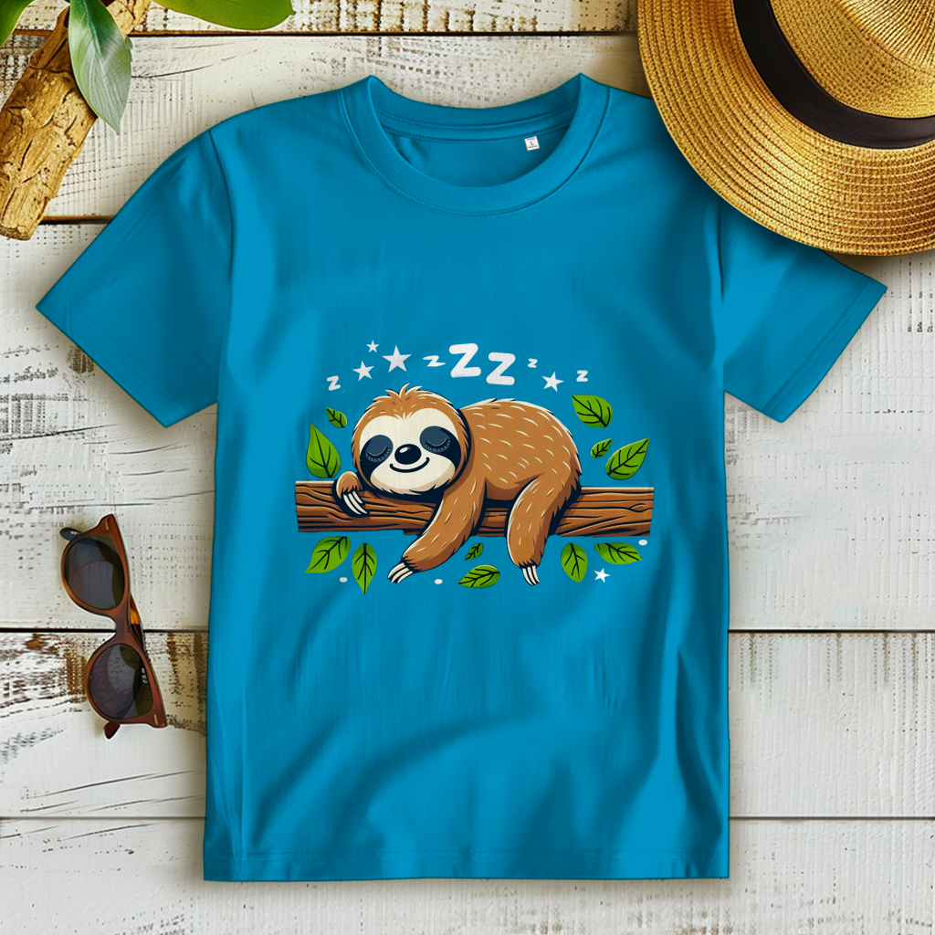 Damen Premium Bio T-Shirt Faultier