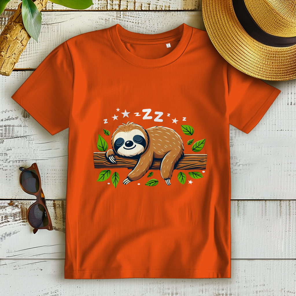Damen Premium Bio T-Shirt Faultier