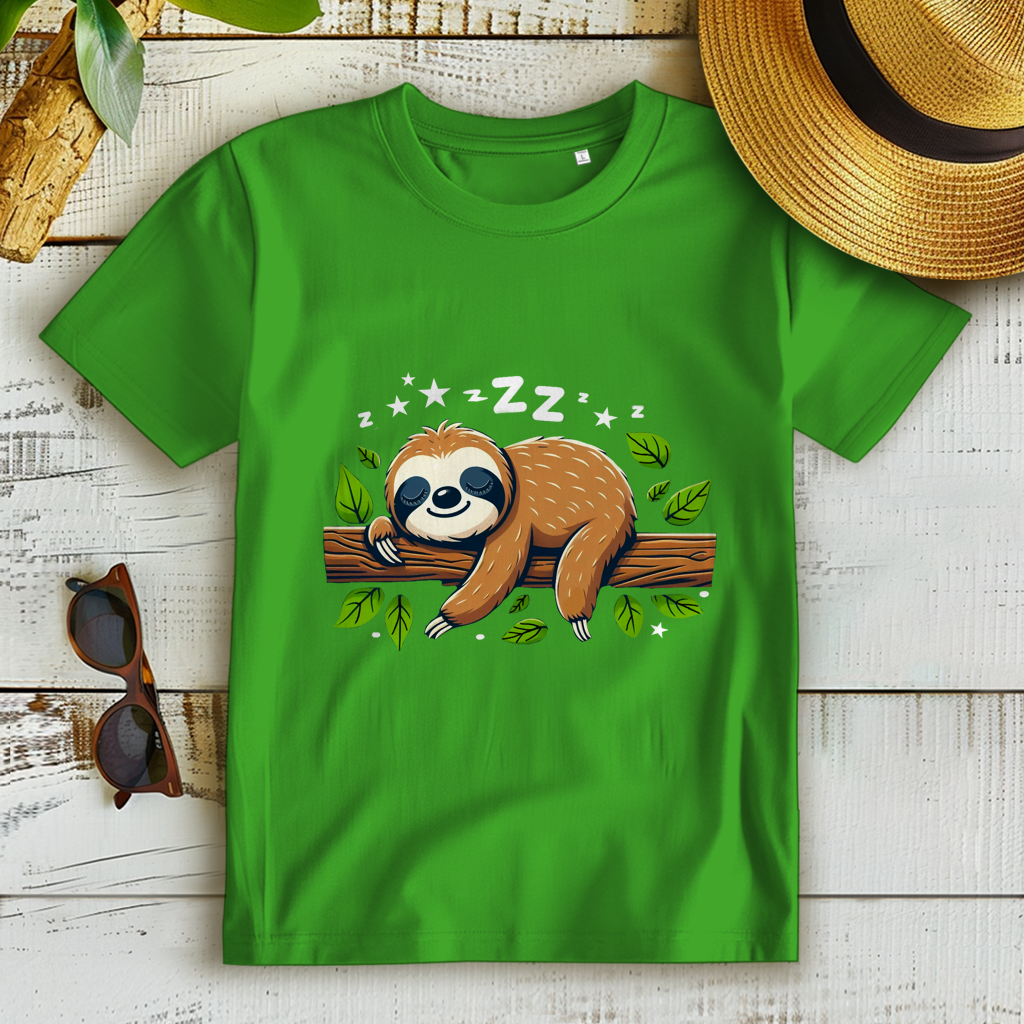 Damen Premium Bio T-Shirt Faultier
