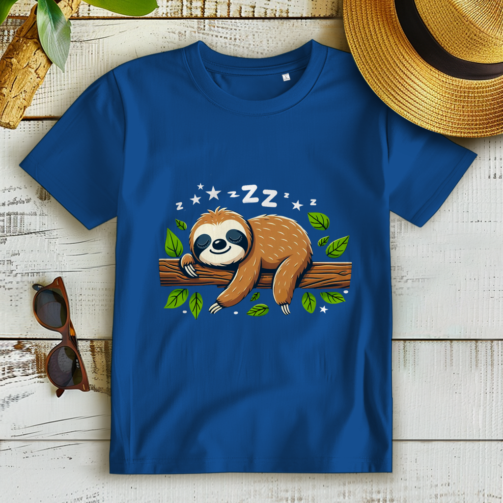 Damen Premium Bio T-Shirt Faultier
