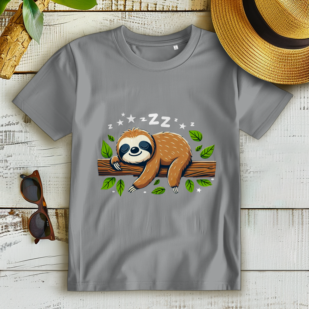 Damen Premium Bio T-Shirt Faultier