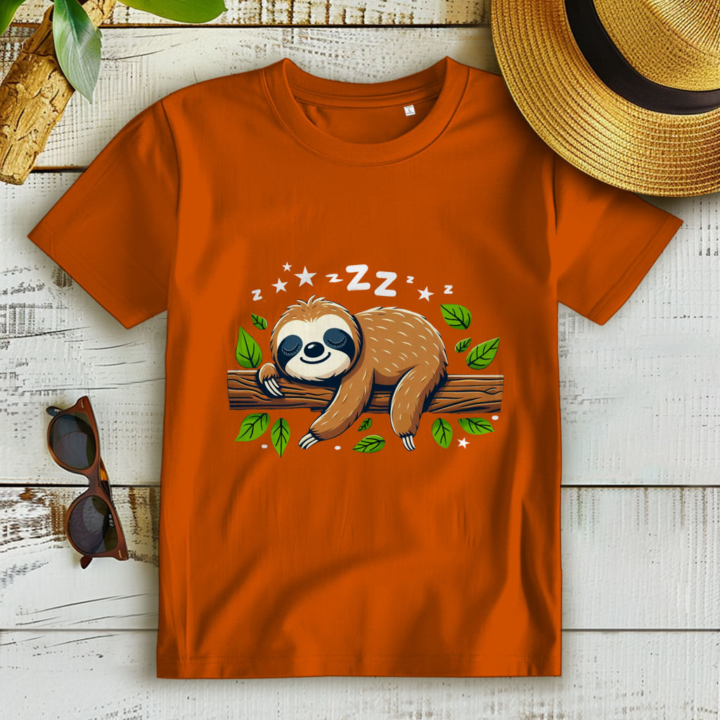 Damen Premium Bio T-Shirt Faultier