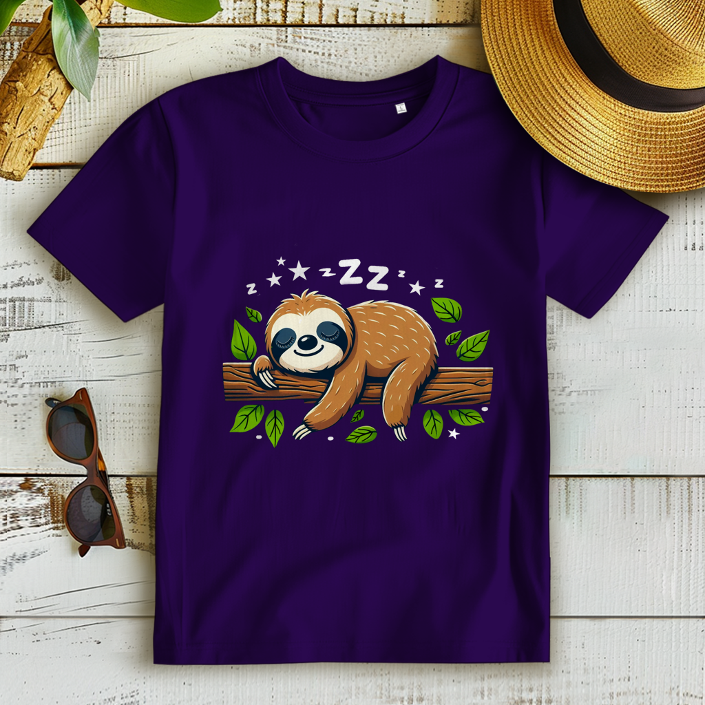 Damen Premium Bio T-Shirt Faultier