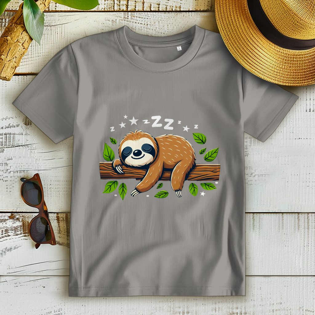 Damen Premium Bio T-Shirt Faultier