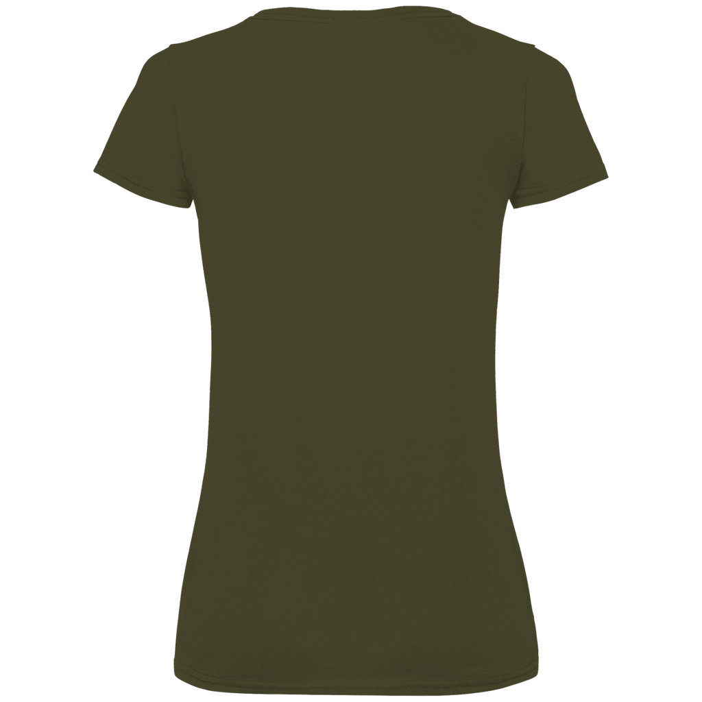 Damen Premium Bio V-Neck T-Shirt Faultier