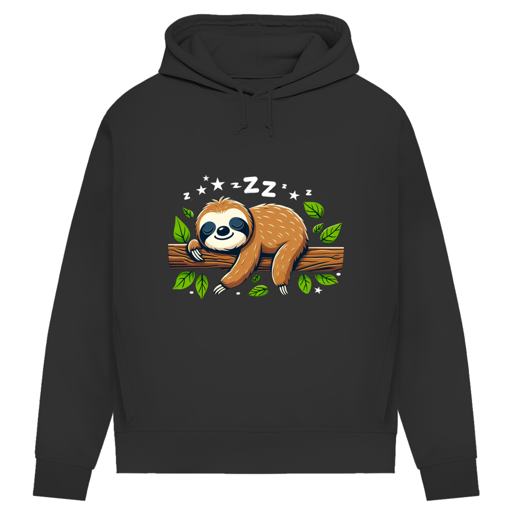 Damen Premium Bio Hoodie Faultier