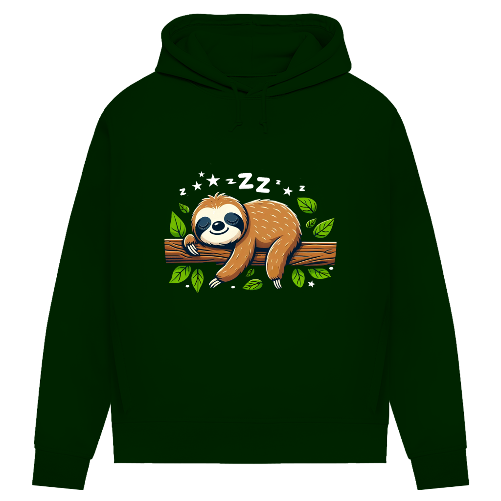 Damen Premium Bio Hoodie Faultier