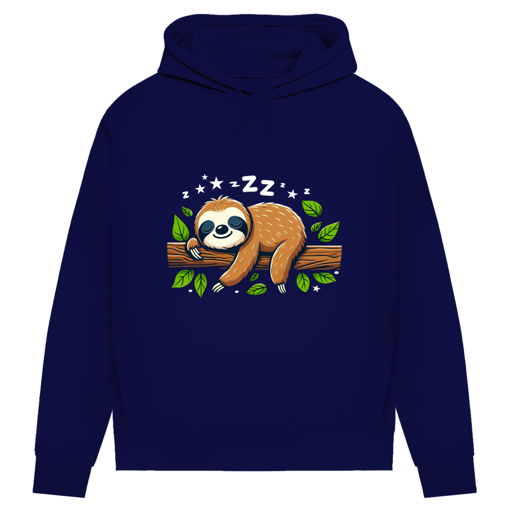 Damen Premium Bio Hoodie Faultier