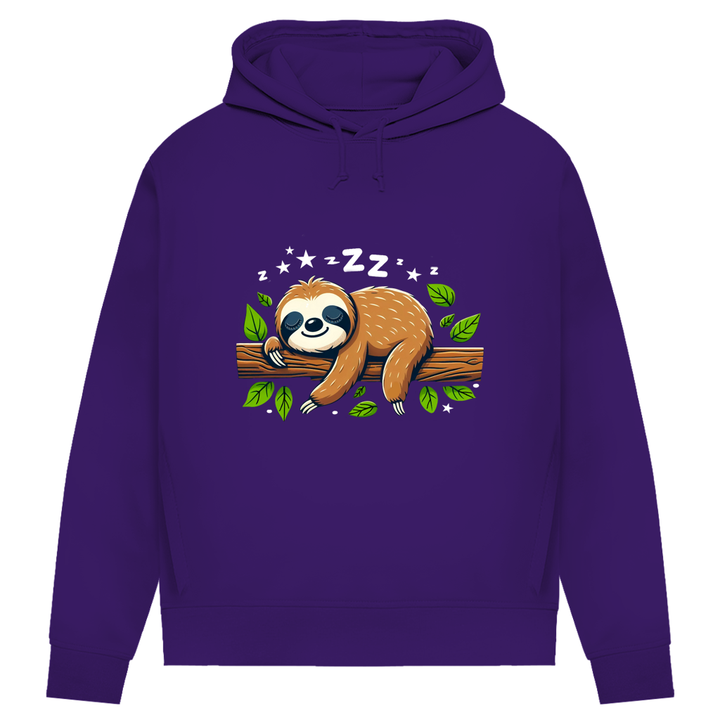 Damen Premium Bio Hoodie Faultier