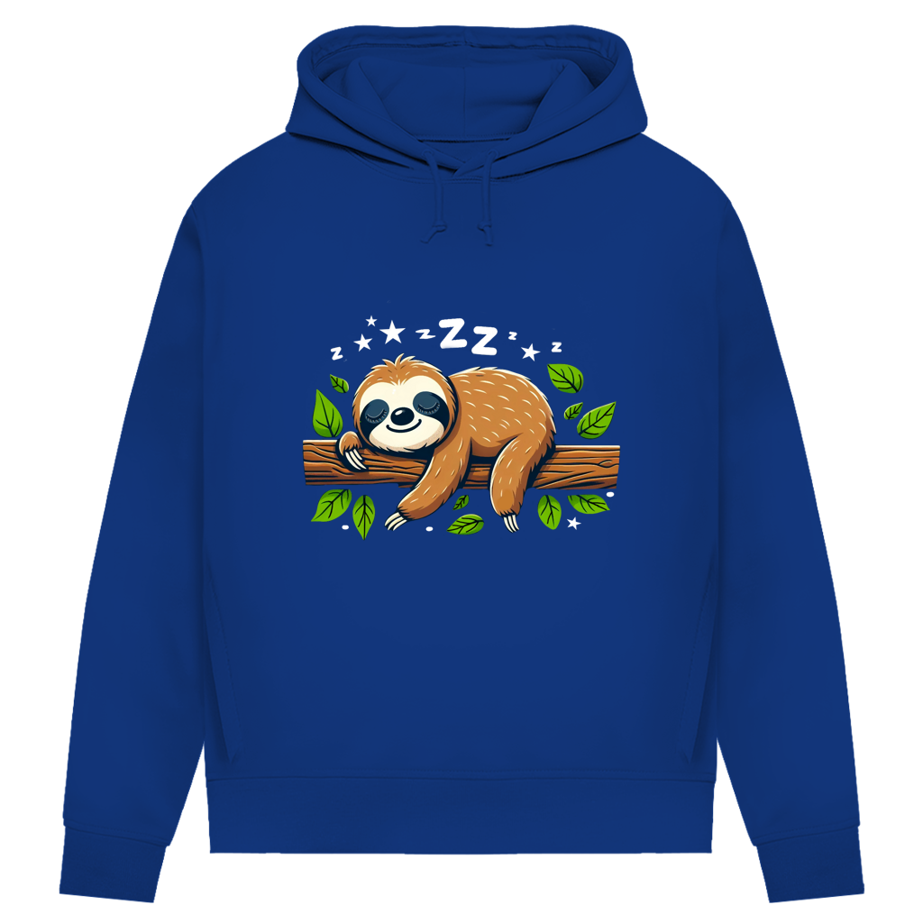 Damen Premium Bio Hoodie Faultier