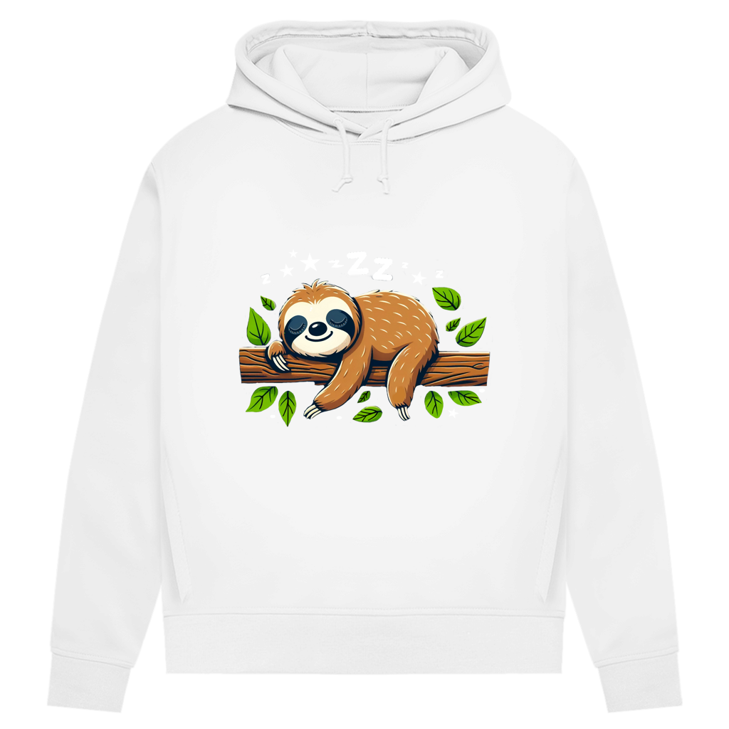 Damen Premium Bio Hoodie Faultier