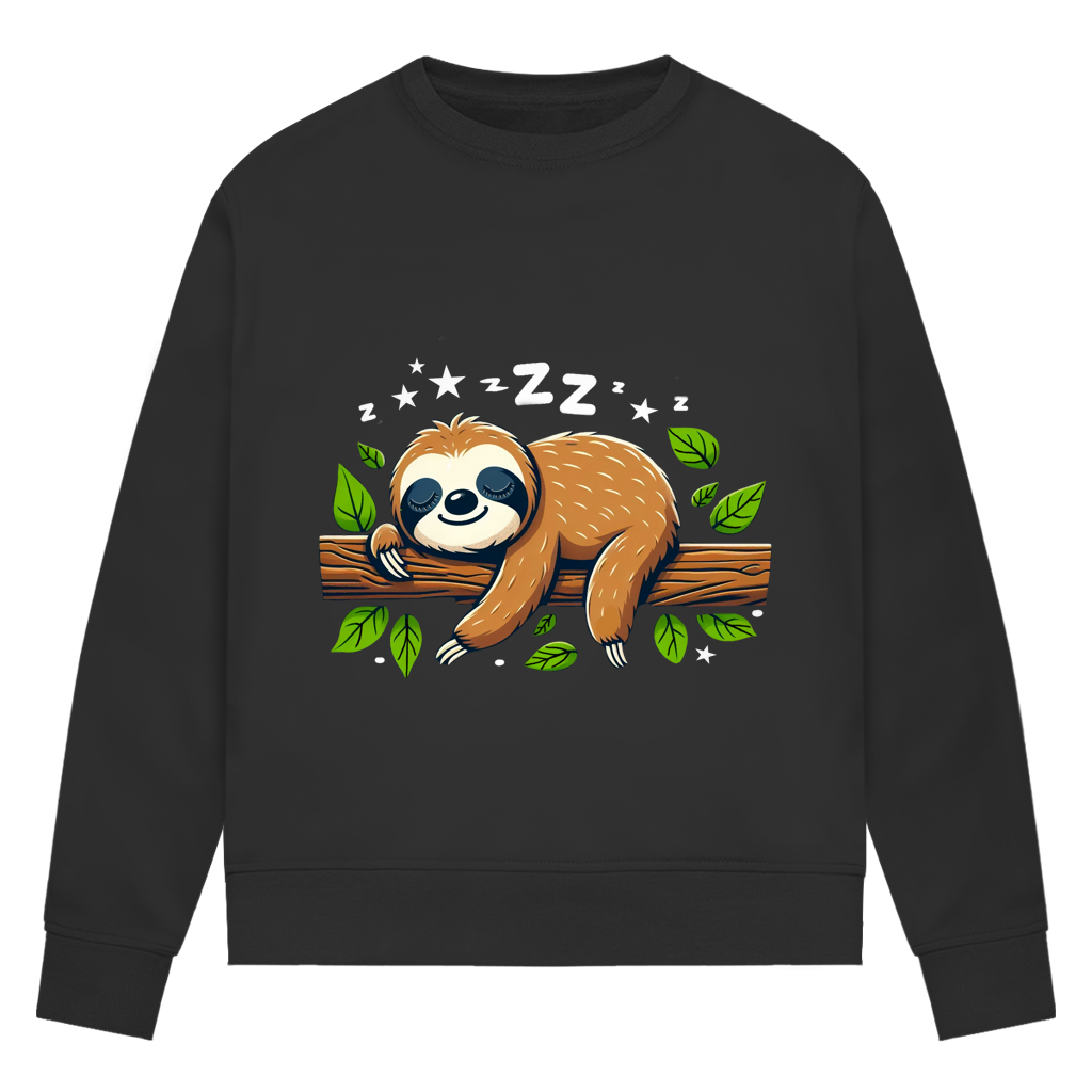 Damen Premium Bio Sweatshirt Faultier