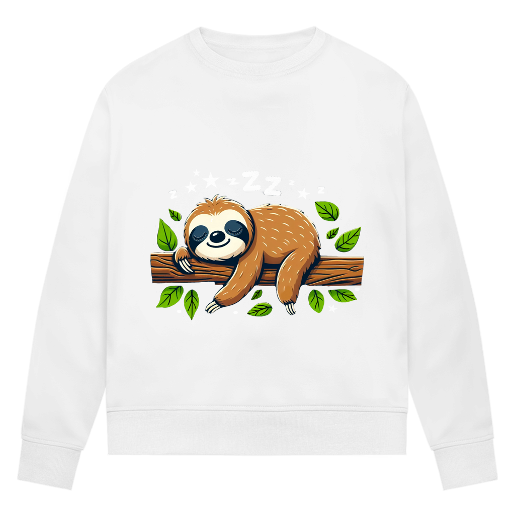 Damen Premium Bio Sweatshirt Faultier