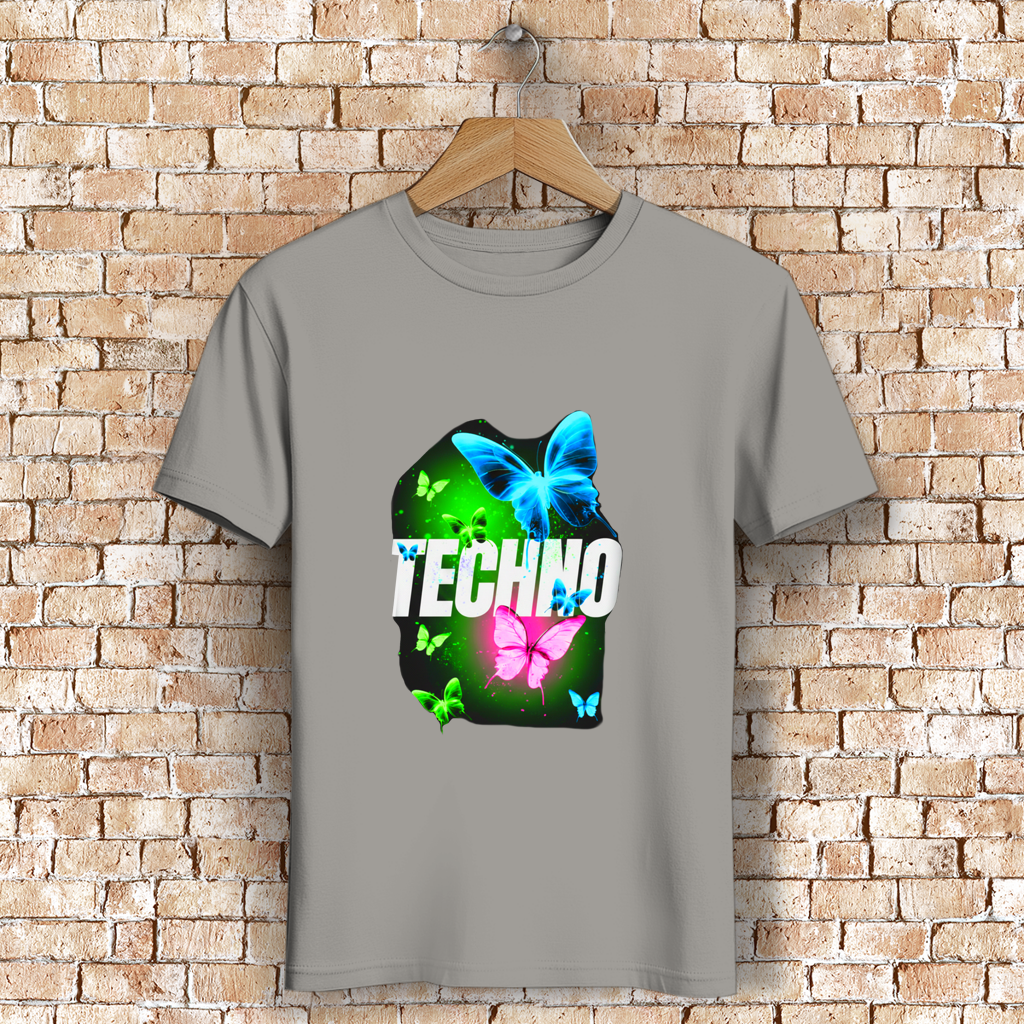 Herren Premium Bio T-Shirt Techno Butterfly