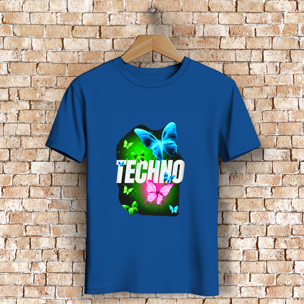 Herren Premium Bio T-Shirt Techno Butterfly