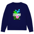 Herren Premium Bio Sweatshirt Techno Butterfly