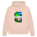 Damen Premium Bio Hoodie Techno Butterfly