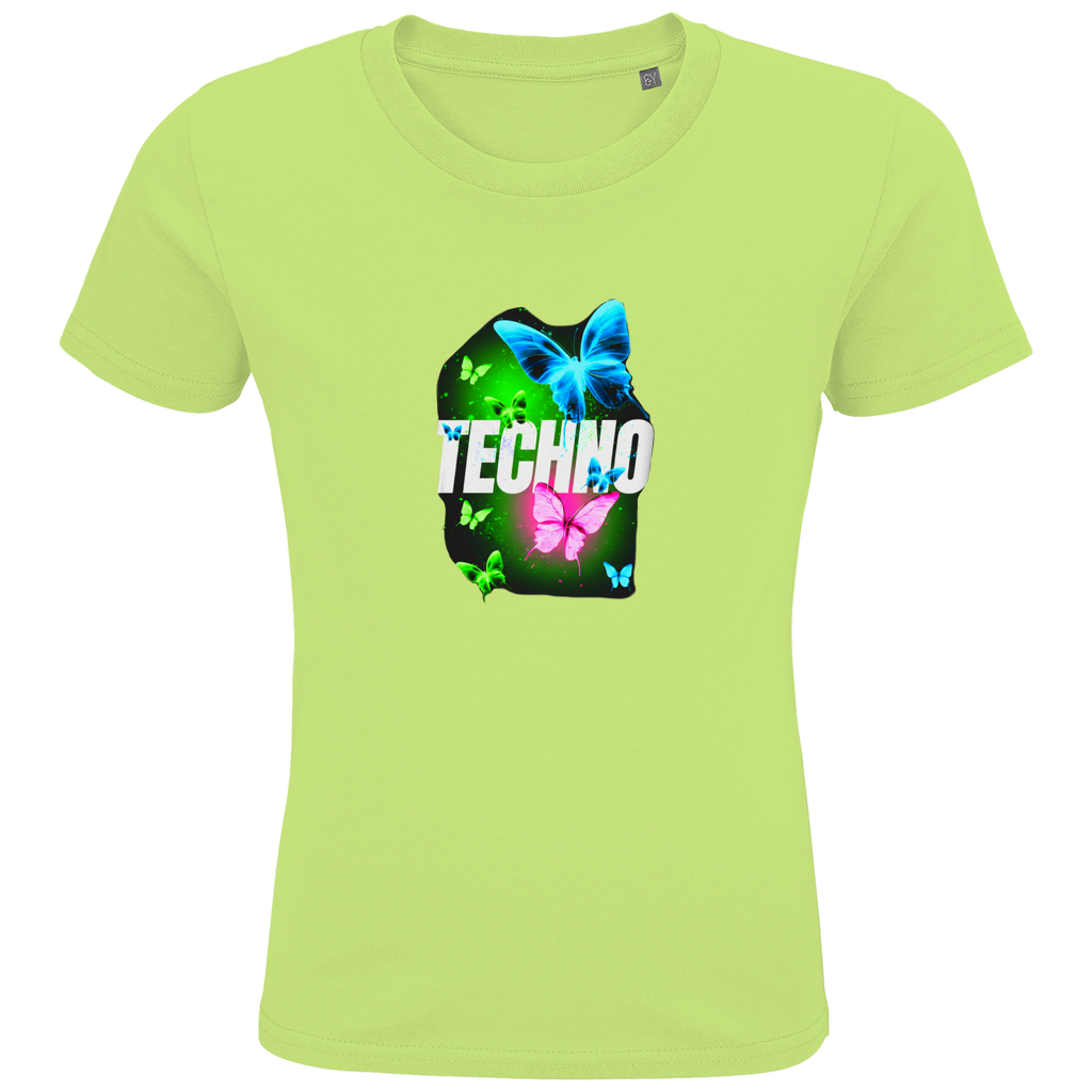 Kids Premium Bio T-Shirt Techno Butterfly