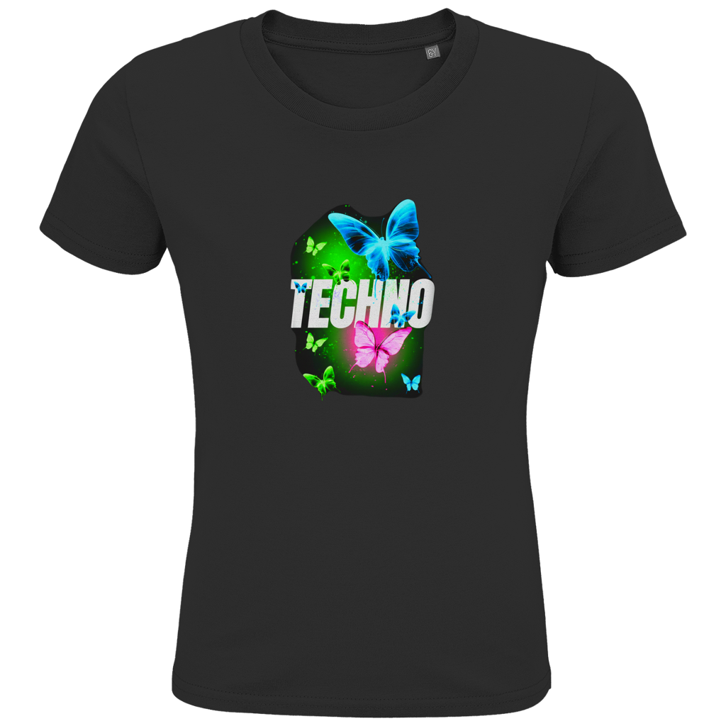 Kids Premium Bio T-Shirt Techno Butterfly